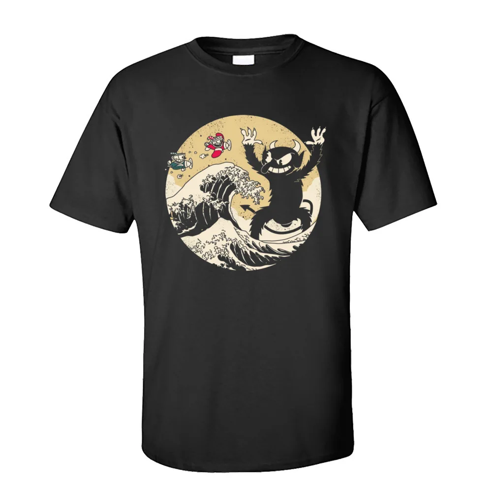 Great Retro Game Battle Design Summer Pure Cotton Round Neck Men Tops & Tees Casual T-Shirt Family Short Sleeve T-shirts Great Retro Game Battle-127 black