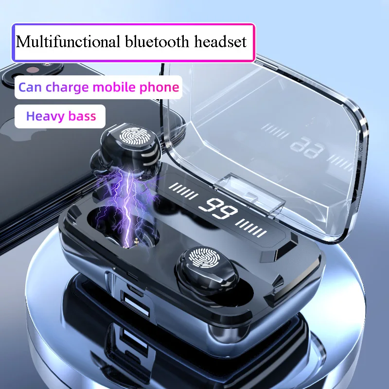 Kakunm официальные Bluetooth наушники беспроводные стерео спортивные TWS сенсорное