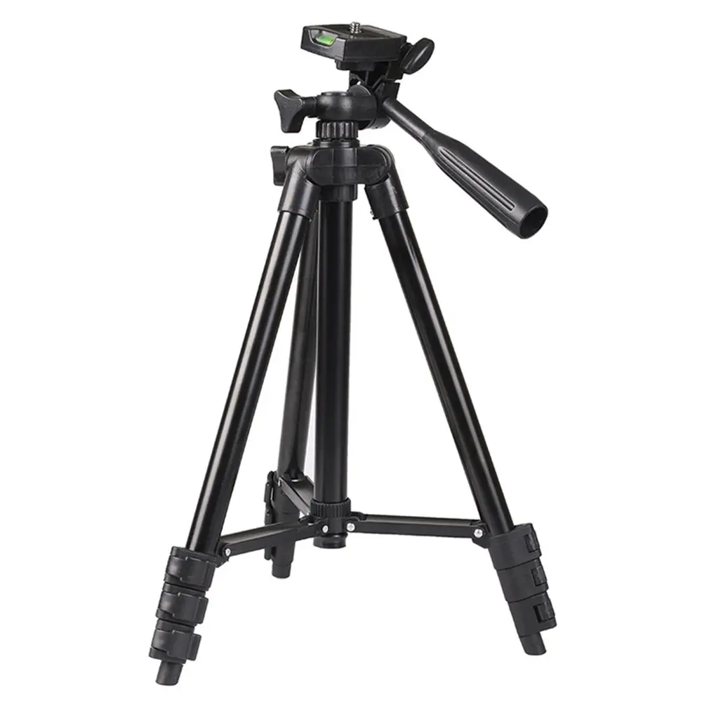 Держатель для камеры Настольный штатив Телескопический штатив для камеры Профессиональный DSLR штатив монопод для цифровой SLR камеры стенд - Цвет: Черный