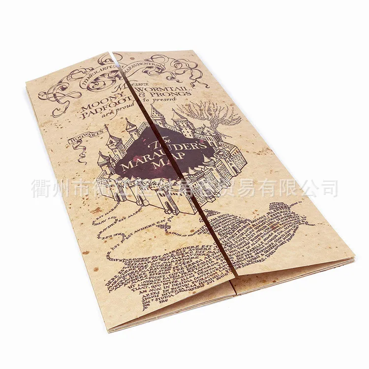 The Marauder Map Экшн-карта мародера hp Potter Magic World Card Moony Wormtail Padfoot Prongs озорство управляемая карта Harried Косплей шоу-игрушки - Цвет: The Marauder Map