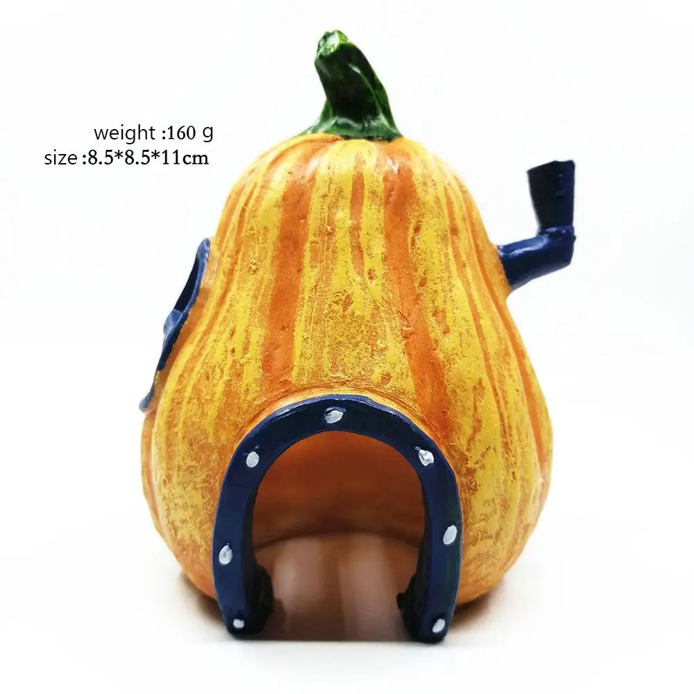 Аквариумные украшения полимерный домик с тыквой украшение для аквариума рыбок