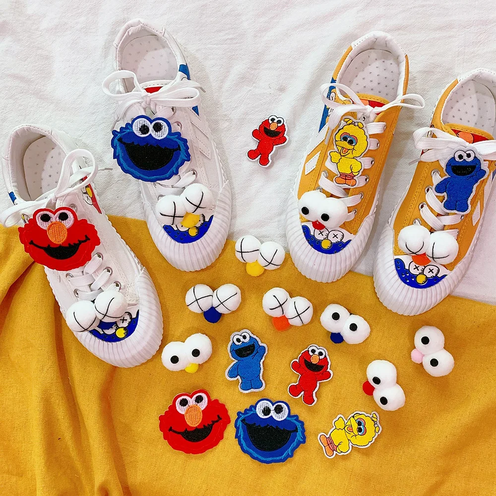 

Hebilla de zapato de felpa de dibujos animados hebilla de lona zapatos decorativos lindo hebilla de dibujos animados femenino Harajuku estilo kawaii chic regalo