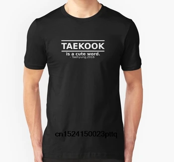 

Fashion Cool Men T shirt Women Funny tshirt Taekook Is a Cute Word Customized Printed T-Shirt