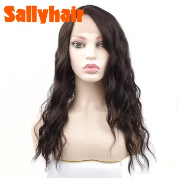 

Lace Front Wig Synthetic Wigs Long Water Wave Side L Part Natural Wave Black Long Wavy Lace DIY Hair Wig Hairstyle