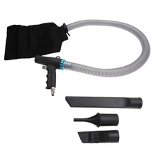 Air Compressor Gun,100Cm High Pressure Air Duster Blow Tool Pistol Type Pneumatic Cleaning Tool With 22/12/11Cm Nozzle