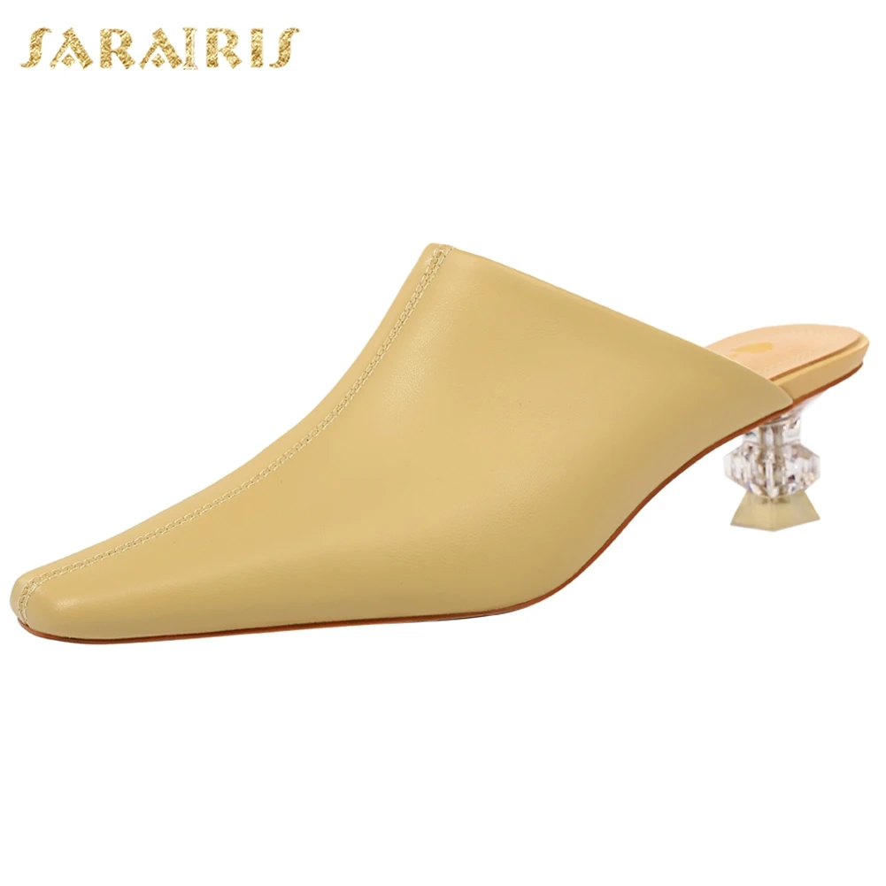 

Sarairis On Sale Sexy Bigtree Heels Slip On Brand Design Women Sandal Summer Shoes Woman Mules PUMPS
