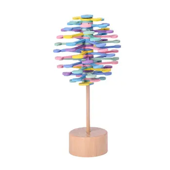 

Spin Pollipop Tree Spinning Pollipop Tree Stress Relief Toy Kinetic Sculpture Colorful Kinetic Toy Rotary Relief Bar