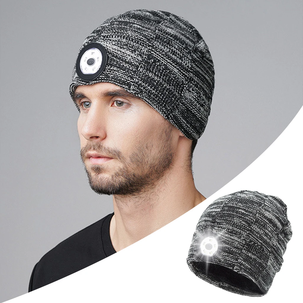 Beanie with head lamp Clearance