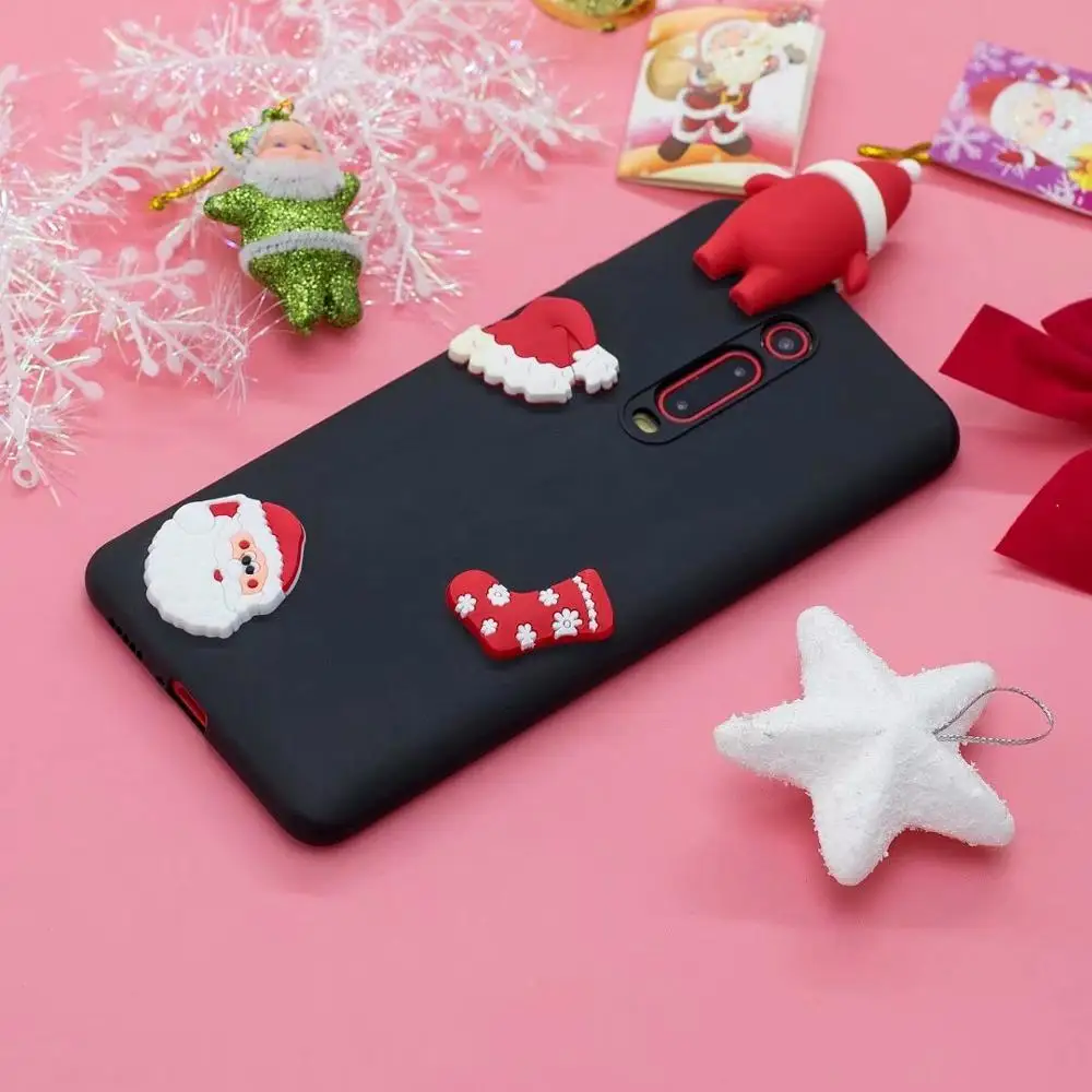 Christmas TPU Cases For Huawei Honor 9 Lite 7C 8X Y6 Pro Prime 2018 P Smart 2019 Plus Nova 3i Cute 3D Santa Claus Happy New Year |