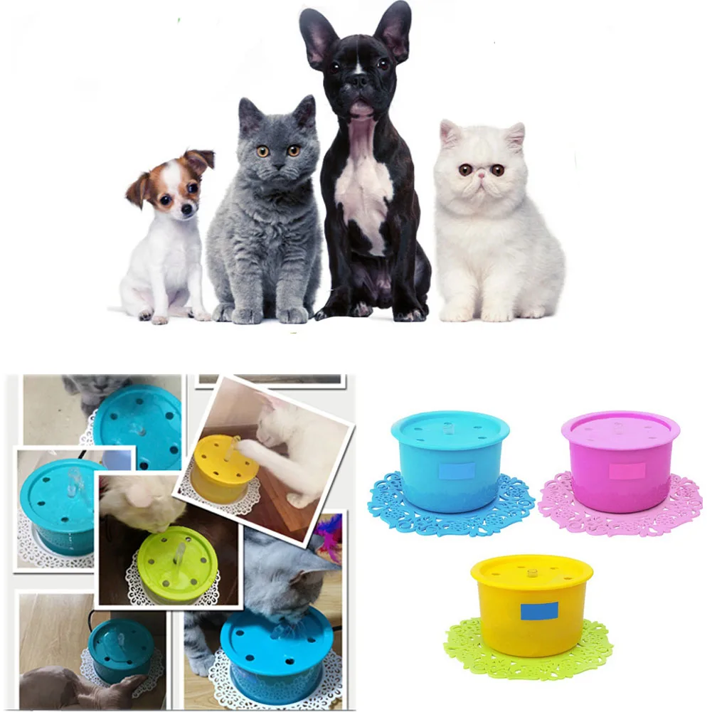 New USB Pet Drinking Fountain Automatic Cycle Water Dispenser Filters Cat Dog Mute Drinker Feeder Bowl Pet Drinking Fountain