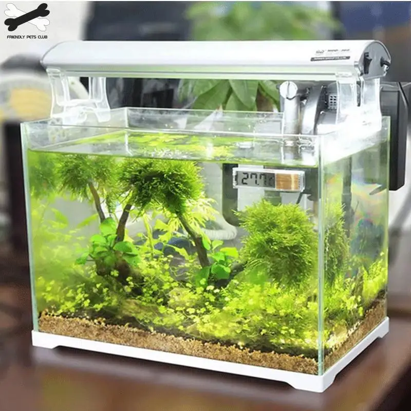 Aquarium Thermometer Digital LCD Electronic Fish Tank 3D Digital Temperature Gauge Sticker Shrimp Turtle fish tank decoration