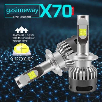 

car led light H1 H4 H7 H11 D2S 9005 HB3 led headlight bulbs 6000K XHP70 chip 110W 13200LM led light H8 H9 9006 HB4 Auto fog lamp