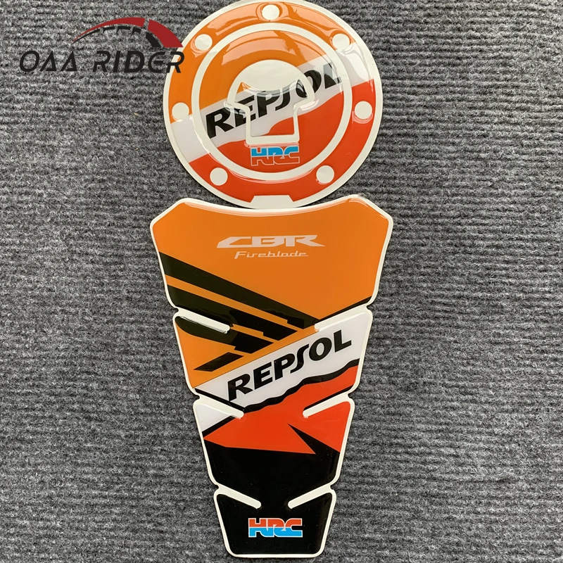 

For Honda REPSOL HRC CBR FIREBLADE CBR600RR CBR1000RR 3D Sticker Motorcycle Decoration Tank Pad Protector Case Decals Sticker