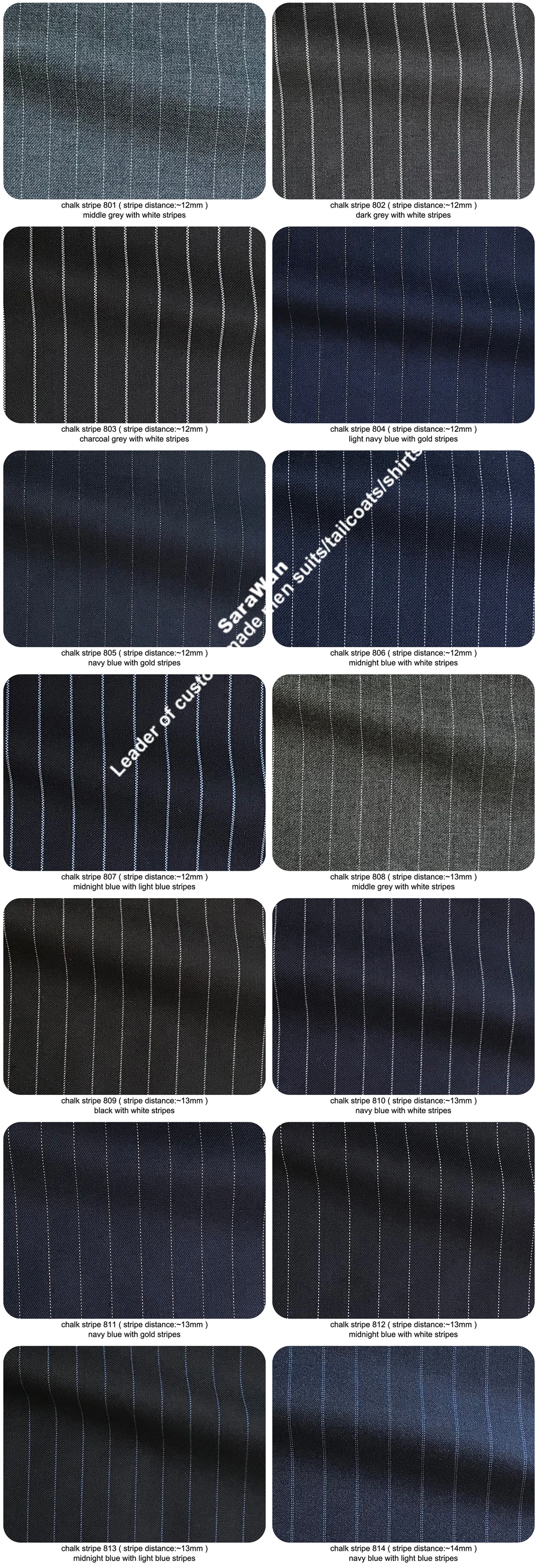 Sharp Dark Grey Chalk Stripe Men Suits Custom Made Striped Suit Chalk-striped Business Suits Wardrobe Essentials 2019