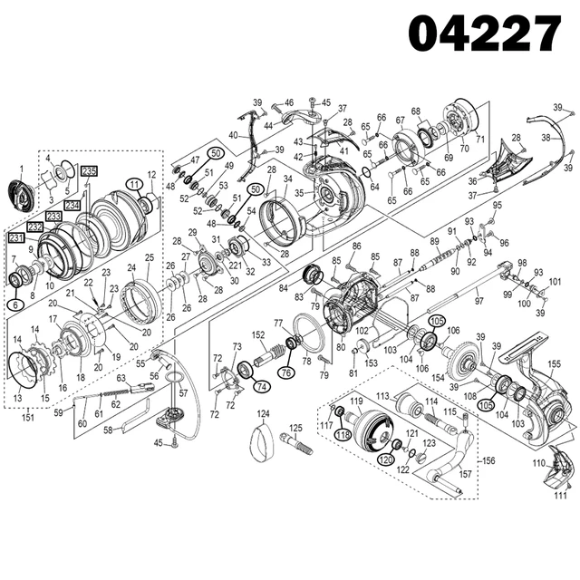 Fishing Reel Stainless Steel Ball Bearings Kit For Shimano 21 Twin Power SW  8000PG 8000HG 04227