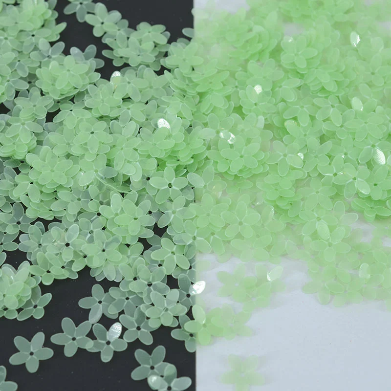 3000Pcs(50g) 10mm Matt White Flower Loose Sequins Paillette Garment Sewing/Embellishment Findings DIY Accessories Decoration