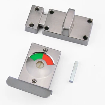 

Stainless Steel Keyless Door Lock Latch Red Green Indicator Public Toilet Partition Thumbturn Gold Red Bronze Matte Black