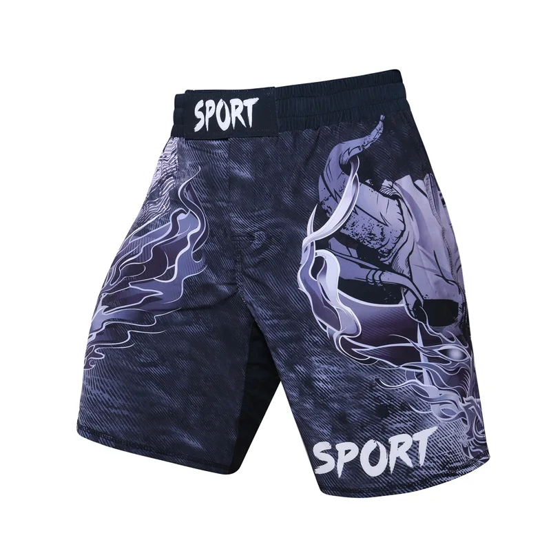 Новинка UFC BJJ MMA новые мужские шорты с 3D принтом для фитнеса дышащие быстросохнущие мужские спортивные штаны расслабляющие удлиненные компрессионные брендовые CODYLUNDIN - Цвет: 20