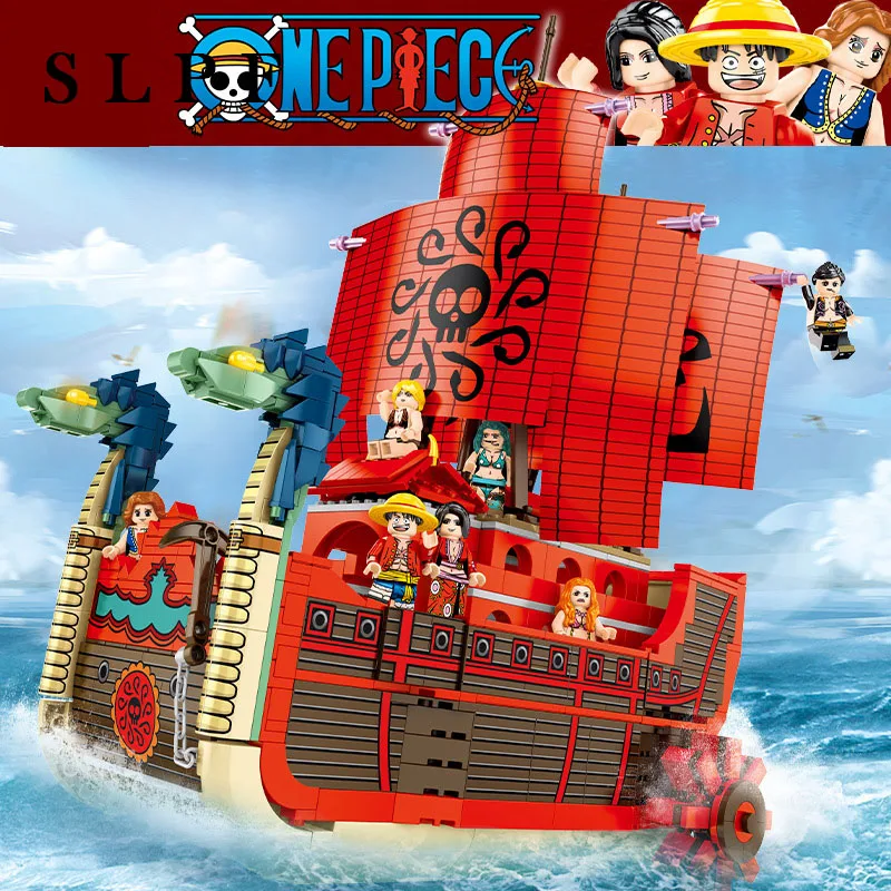 

Creative Pirate Ship Nine Snake Model Kit Diy Kids Educational Assembled Building Block Bricks Children Toys Gift Compatible R60