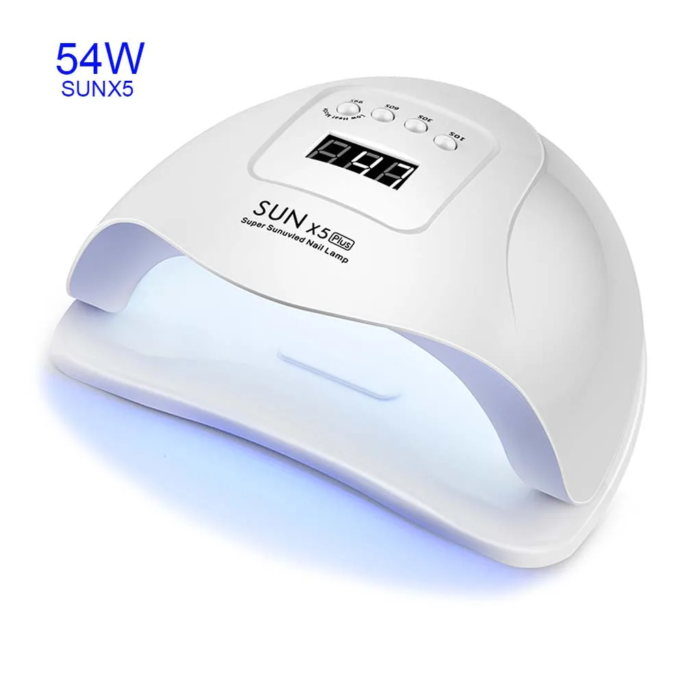 54W SUNX5 80 Вт SUNX5MAX Сушилка для ногтей 45 шт. светодиодный s светодиодная УФ-лампа для ногтей для гель-лака двойная мощность быстрая сушка с автоматическим датчиком маникюрная лампа для салона - Цвет: 54W SUNX5