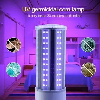 

2020 Hot UV 60W UV Germicidal Lamp E27 LED UVC Bulb With 99% Antibacterial Rate, Can Purify The Air And Kill Mites In The Air