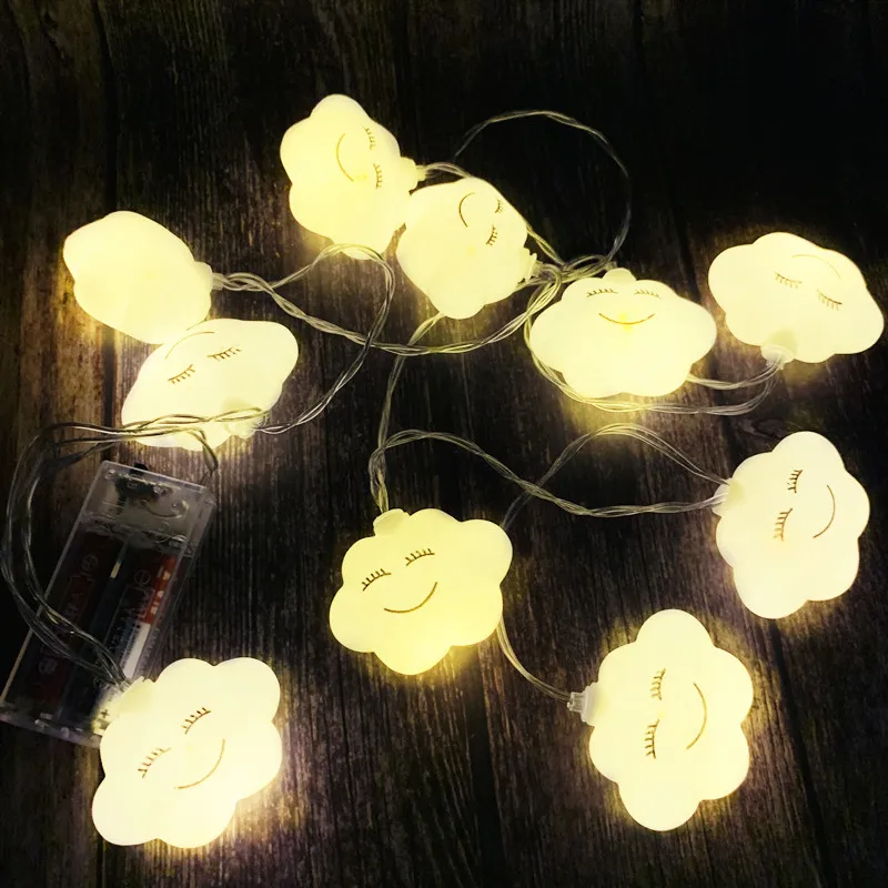 Cloud String Lights LED Light Fairy Lamp For Children's Bedroom Xmas Garland Balls Wedding Party Decoration Night Light Lampara