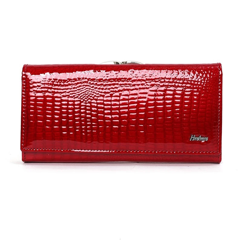 

Женский кошелек из коровьей кожи, Длинный кошелек из натуральной кожи, женский Кошелек роскошного бренда, клатч из натуральной кожи