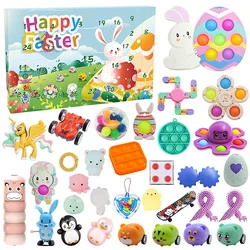 Paquet de jouets Fidget, calendrier de l'avent de pâques, maquillage, Antistress, cadeau pour enfants 