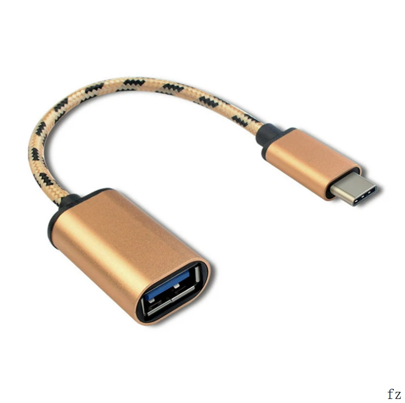 50 шт. type-C USB 3,1 мужской к USB женский OTG адаптер для samsung type-A женский кабель-адаптер для huawei для Oppo