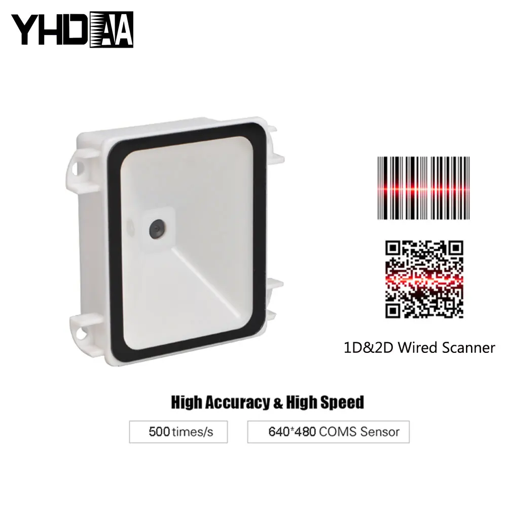 Сканер штрих-кода 2D USB QR считыватель RS232 TTL интерфейс киоск небольшой с