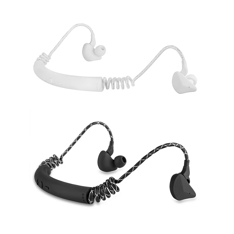 Life Waterproof Bone Conduction Sport Headset Wireless Bluetooth Headphone Stereo Bass Active Noise Cancelling For Mobile Phone