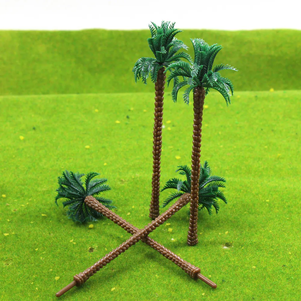 TDT13 20 шт HO Масштаб пальмы 1: 87 масштаб морские деревья пляж макет 13 см модель поезда