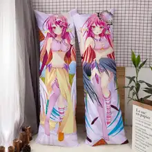 Nenhum jogo sem vida sora shiro cosplay anime corpo dakimakura fronha kawaii loli menina otaku abraçando corpo travesseiro capa waifu 150