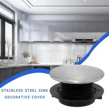 

Stainless Steel Sink Water Stopper Cover Soap Dispenser Hole Plug Washbasin Sink Cover Anti-leakage Plug Faucet Hole Kitche Z8J6