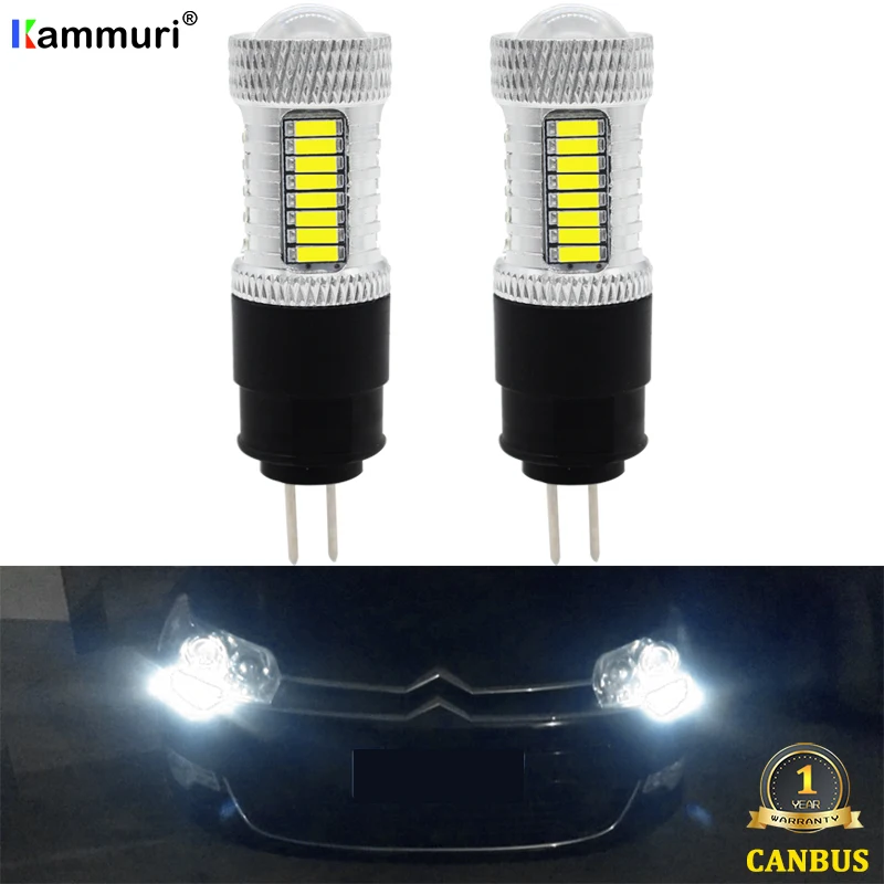 No error white Белый 12V hp24w g4 led лампочки для авто Citroen ситроен c5 peugeot пежо 3008 2010 2011 2012 2013 2014