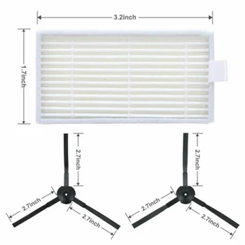 

Side Brushes Initial Filters Kit For Ilife V1 V3 V5 Series Vacuum Cleaner Parts