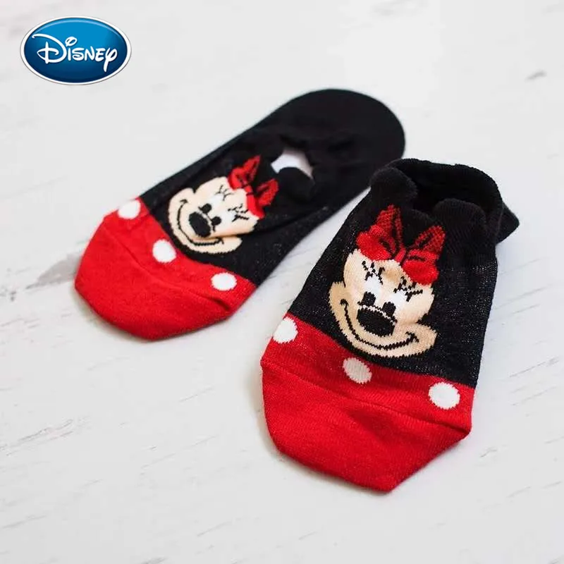 Disney 1 пара Детские хлопковые носки с мультипликационным принтом Микки Маус