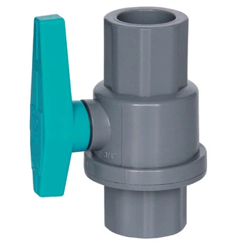 

20mm 25mm 32mm 40mm 50mm ID Gray PVC Ball Valve Adapter Connector For Garden Irrigation Aquarium Fish Tank