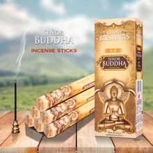 Индийские ароматические палочки для медитации 120 шт./лот индийские палочки для благовоний Буддийские принадлежности для благовоний горелка белый шалфей палочки для благовоний