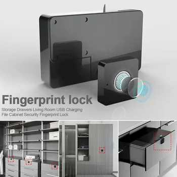 

Living Room USB Charging Storage Drawers Semiconductor Bedroom File Cabinet Intelligent Furniture Wardrobe Fingerprint Lock