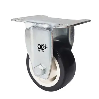 

3-inch Double Axle Through Flower Fixed Caster Mute Durable Directional Cart