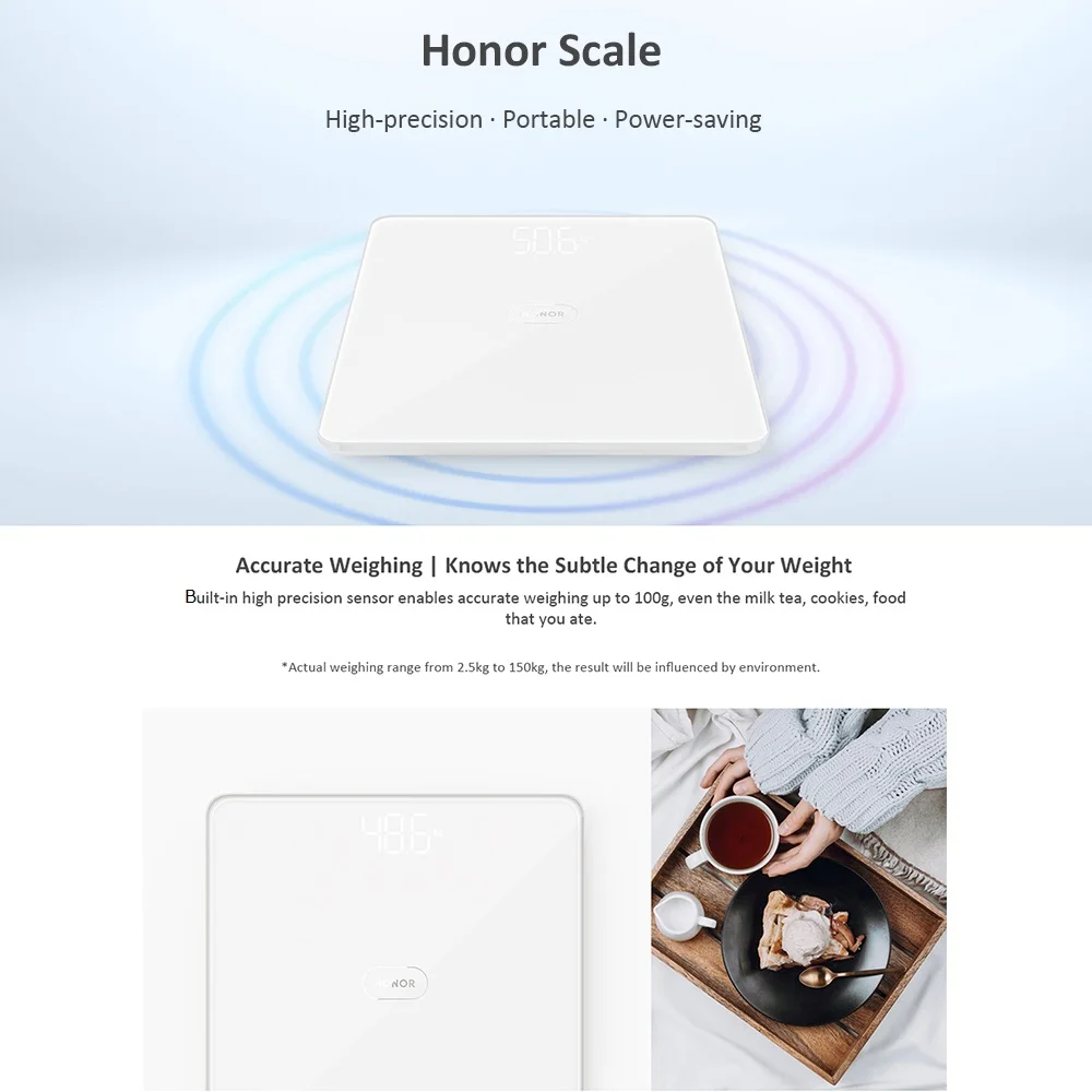 Huawei Honor вес тела цифровые весы электронные весы Watcher весы для людей с батареями