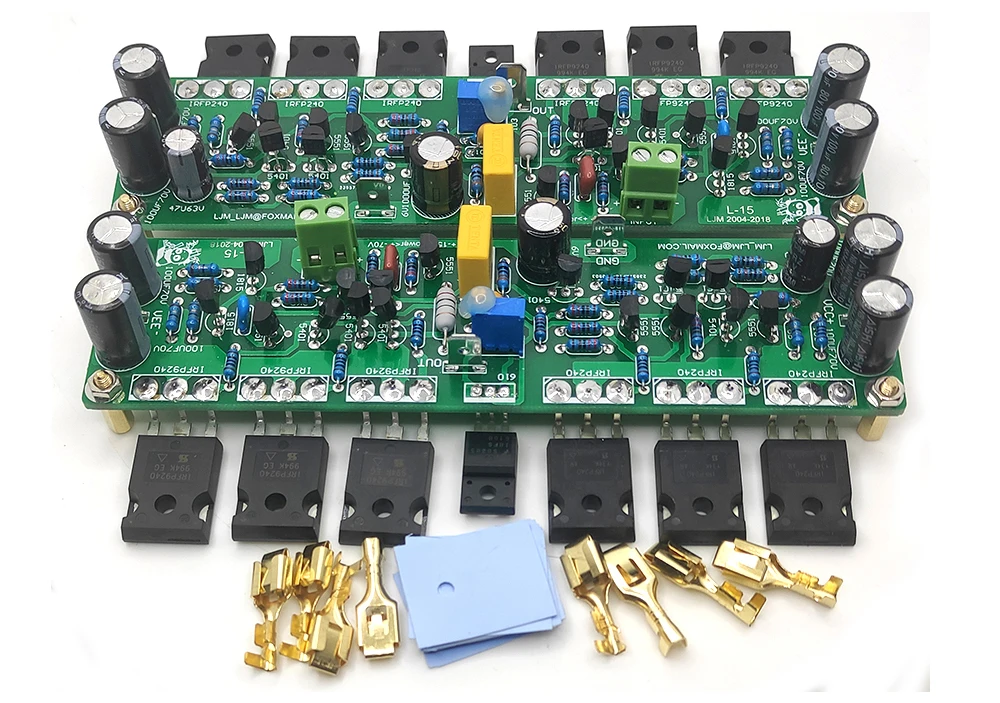 FET POWER AMP 基板セット TZT Class AB MOSFET L7 Audio Power Amplifier DUAL-CHANNEL