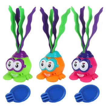 

Light-up Cartoon Animals Seaweed Diving Toy Summer Water Pool Games Gifts Toys P31B