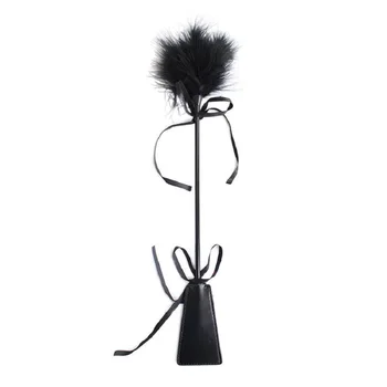 Bdsm Feather Tickled Whip Bondage Erotic Punish Fetish Riding Crop Pony Leather Spanking Paddle Play Flogger Sex Toys for Lover 3
