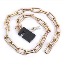 60 см квадратная головка цепи Замок бытовой цепи Замок для велосипеда стеклянный дверной замок