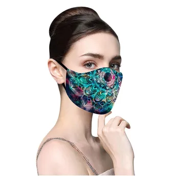 

skin care mask for face Adult Men And Women Printed Double-layer Mask mascarilla masque mascara facial maseczki