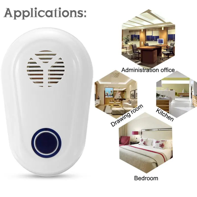 

Electric Ultrasonic Mosquitoes Repellents Plug Rat Mouse Mice Spider Insect Pest Deterrent Home Garden Pest Control Repeller
