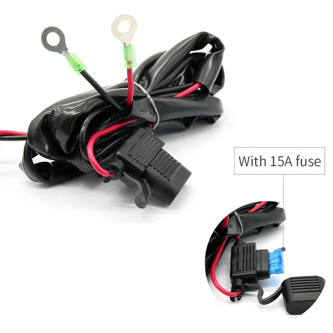 12V-24V Motorcycle Charger Moto Handlebar USB Charging Socket Power Charger Adapter with 60cm Wire Moto Accessories
