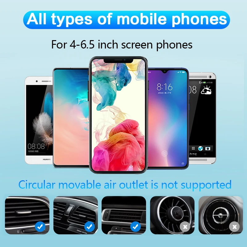 10 Вт автомобильное быстрое Qi Беспроводное зарядное устройство для Iphone X 8 XS 11 Pro Max автомобильный телефон держатель на вентиляционное отверстие для samsung S10 S9 S8 Plus держатель для телефона